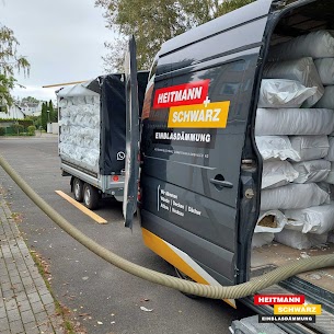 a truck with a load of bags